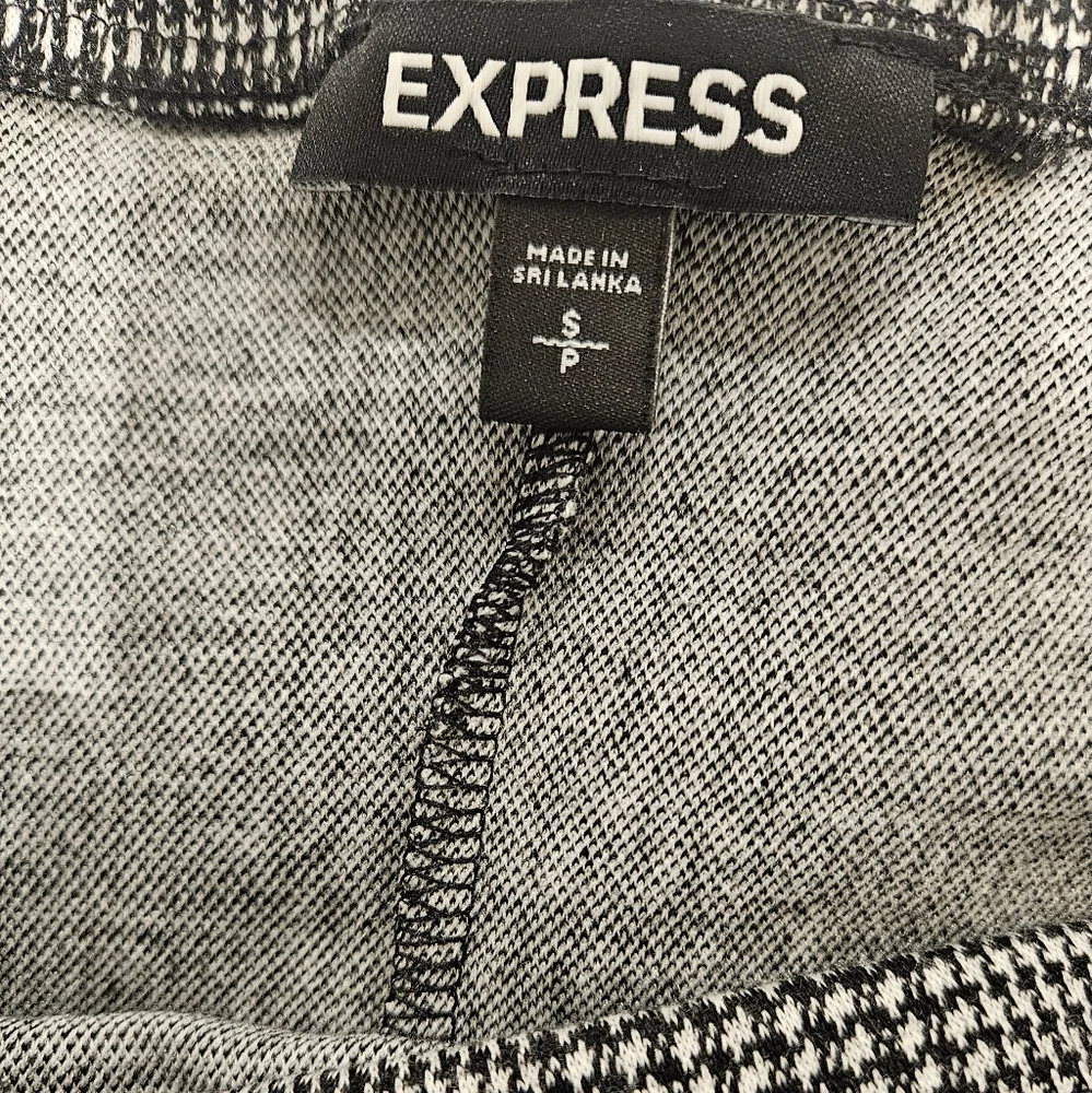Express Plaid Tube Mini Dress With Red Stripes, Size Small, Black, White And Red - Picture 4 of 4